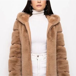 NWOT Akira Faux Fur Panel Jacket